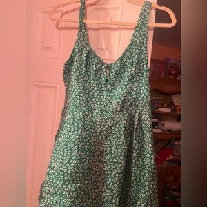 Princess Polly green floral romper